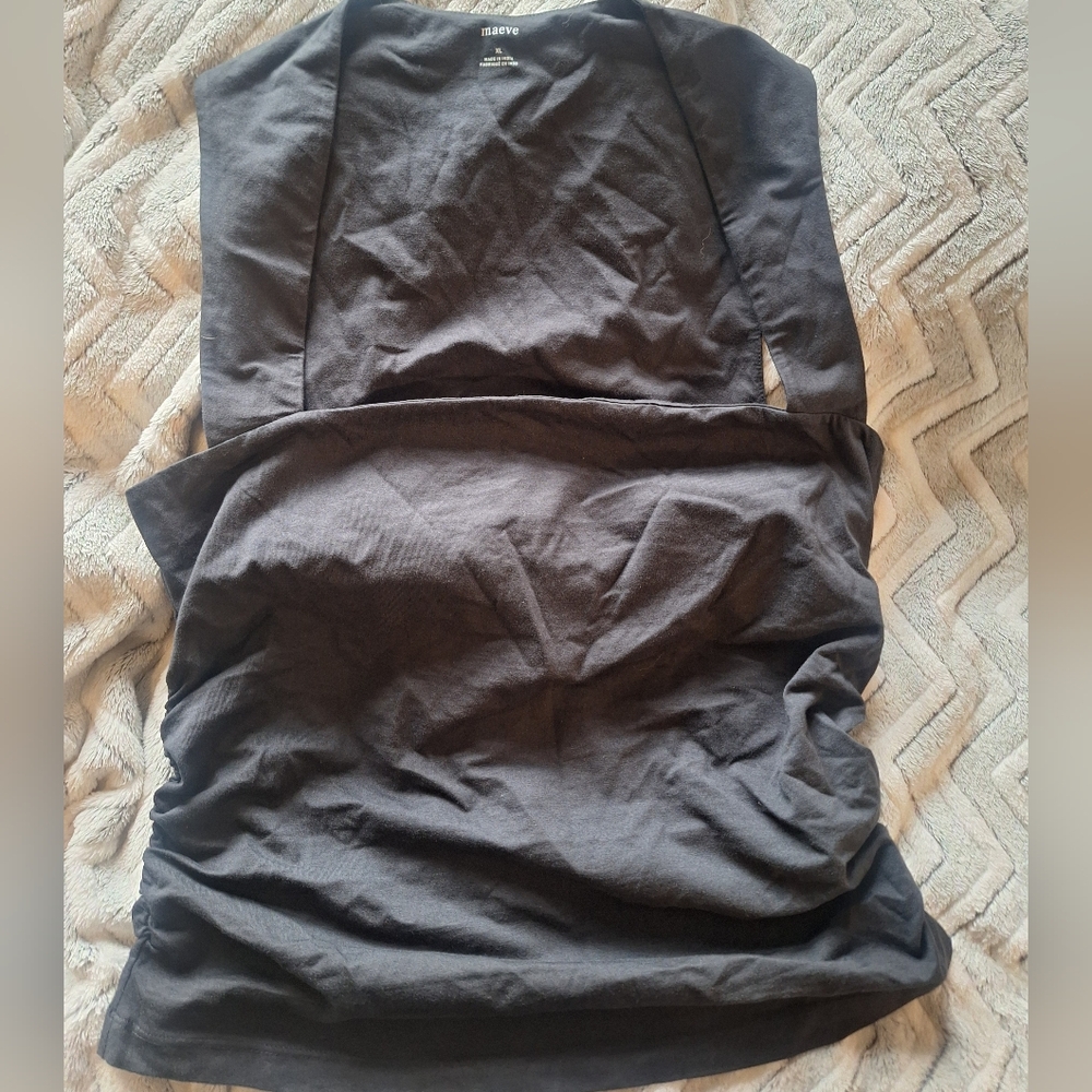 NWT Anthropologie Maeve Black Women's Top,Sz XL - Picture 3 of 9